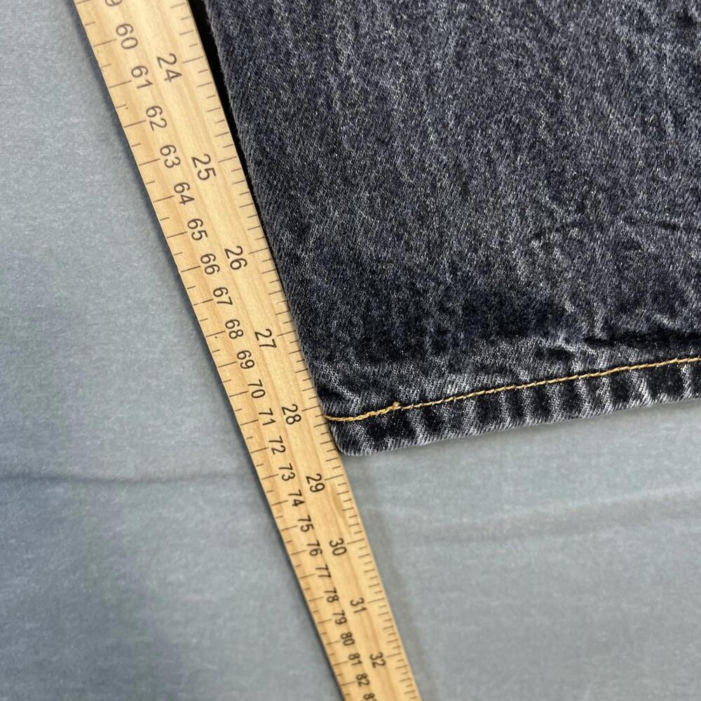 Levis Original 501 Jeans Mens 34x29* Gray Dark Wash Straight Leg Classic Denim - Picture 8 of 9